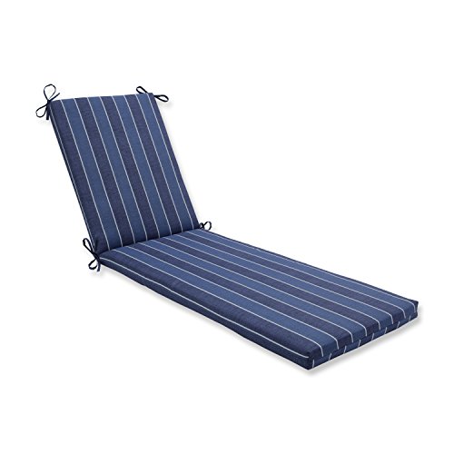 Pillow Perfect Outdoor/Indoor Wickenburg Indigo Chaise Lounge Cushion 80x23x3
