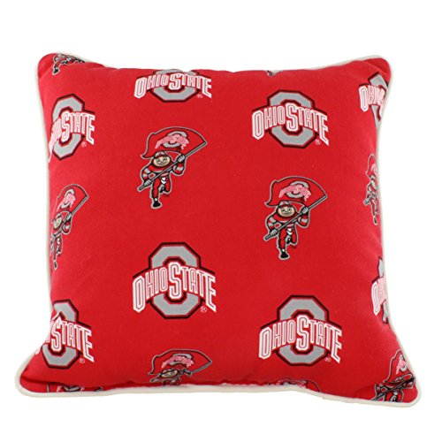 College Covers Outdoor Decorative Throw Pillow, 16" x 16", Ohio State Buckeyes