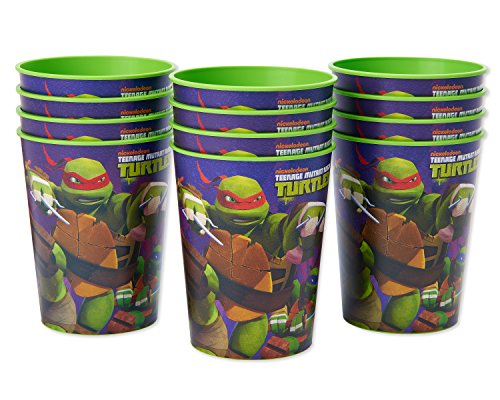 American Greetings/ Nickelodeon American Greetings Teenage Mutant Ninja Trutle Party Supplies, 16 oz. Reusable Plastic Party Cup, 12-Count