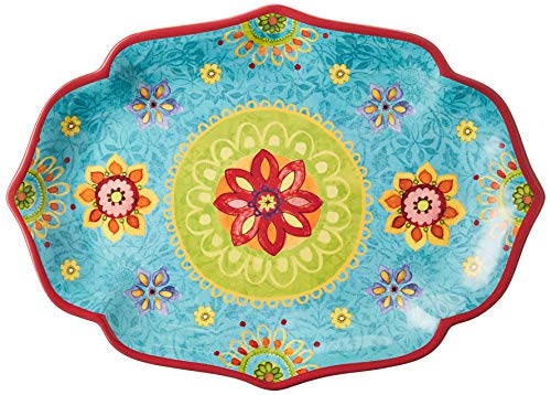 Certified International Tunisian Sunset Oval Platter, 16" x 12", Multicolor