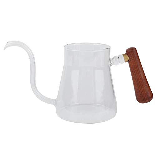 Jeffergarden Glass Teapot Stovetop Save Glass Gooseneck Kettle Tea Pour Over Kettle Coffee Dripper 350ml