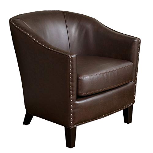 Christopher Knight Home 218706 Austin Bonded Leather Club Chair, Brown