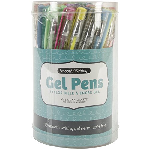 American Crafts Gel Pen Canister, 48 Per Pack