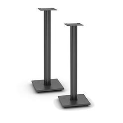Atlantic Adjustable Speaker Stands 2-Pack Black - Steel Construction, Pedestal Style & Wire Management for Bookshelf Speakers