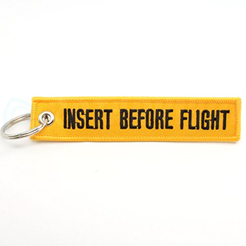 Rotary13B1 Insert Before Flight - Keychain - Yellow