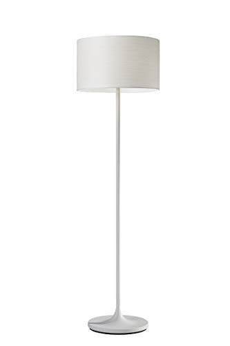 Adesso 6237-02  Oslo Floor Lamp â€“ Corrosion Resistant, Scratch Proof, White Matte Finish Lighting Equipment with Metal