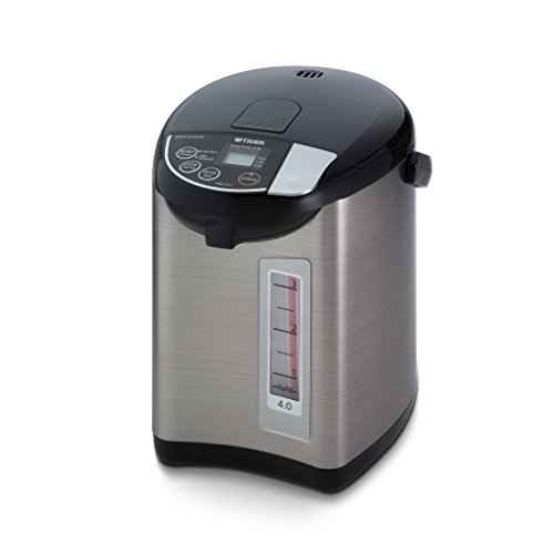 Tiger Corporation Tiger PDU-A40U-K Electric Water Boiler and Warmer, Stainless Black, 4.0-Liter