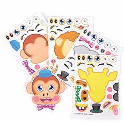 Rhode Island Novelty Make Your Own Zoo Animal Sticker Assortment 12 Sheets Per Order