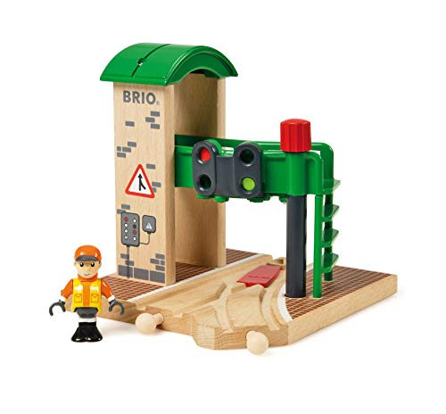 BRIO World - 33674 Signal Station | 2 Piece Toy Train Accessory for Kids Ages 3 and Up