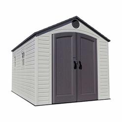 LIFETIME 6402 Outdoor Storage Shed, 8 by 12.5 Feet; 2 Windows