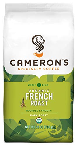 Cameron's Coffee Roasted Whole Bean Coffee, Organic French Roast, 28 Ounce