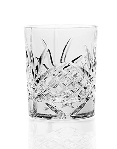 Godinger 25736 Dublin Crystal Set of 12 Double Old Fashioned Glasses