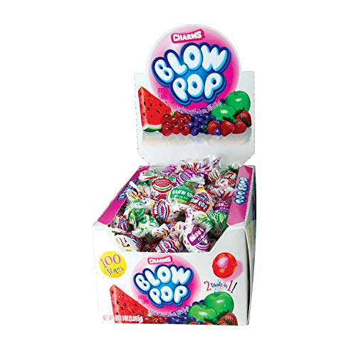 Charms Blow Pops, Assorted Flavors, 100-Count Box