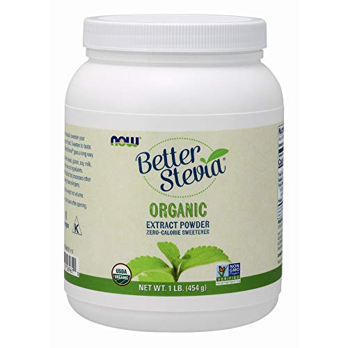 Now Foods Better Stevia Certified Organic Extract Powder 1 Lb (454 G) Powder
