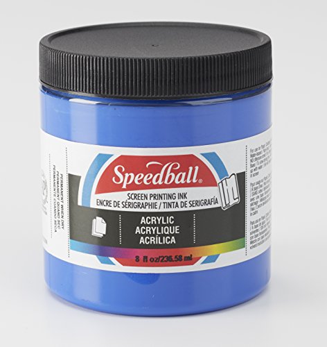 Speedball Acrylic Screen Printing Ink, 8 fl. oz, Ultramarine Blue 8 Fl Oz