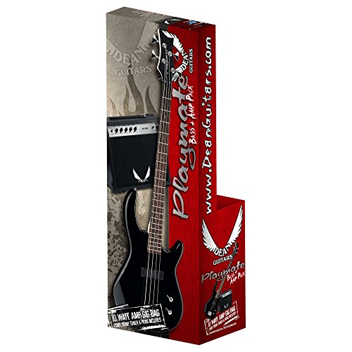 Dean Guitars Dean Edge 09 Bass and Amp Pack with Metallic Red Dean Edge 09 Bass Guitar, Bass Amp, Gig Bag, Tuner, Cord, Strap, and Picks