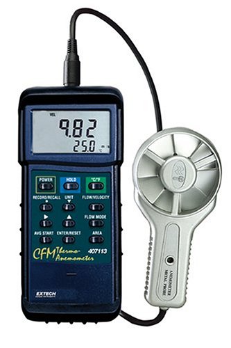 Extech Instruments Extech 407113 CFM Metal Vane Anemometer