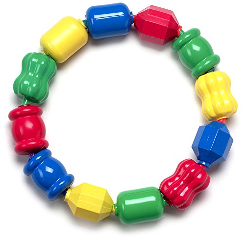 Fisher-Price Snap Lock Bead Shapes, 12 Colorful Beads