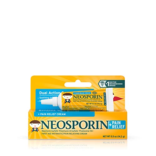 Neosporin First Aid Antibiotic + Pain Relief Cream For Kids, .5 Oz