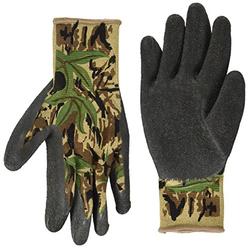 bellingham glove 302 camo liner with latex gloves, large
