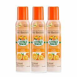 Citrus Magic Natural Odor Eliminating Air Freshener Fresh Orange, Pack of 3, 3-Ounces Each