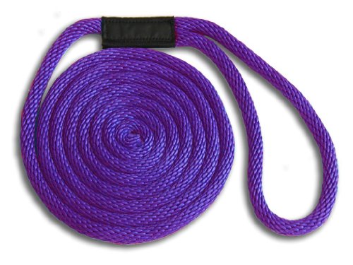Mad Dog Products 3/8" X 25' Solid Braid Dock Line - Purple