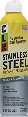 CLR Stainless Steel Cleaner, 12 Ounce Aerosol Spray (Packaging May Vary)
