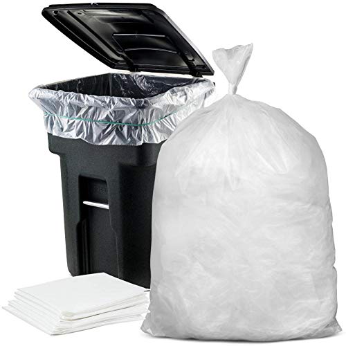 Plasticplace 95-96 Gallon Garbage Can Liners â”‚ 2 Mil â”‚ Clear