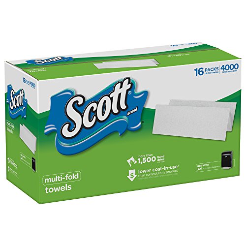 Kimberly-Clark Scott Multifold Paper Towels for Small Business (08009), 9.2â€ x 9.4â€, (4000 Towels per Case)