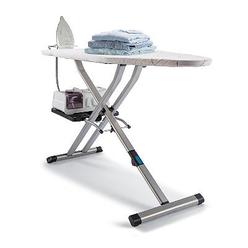 Rowenta IB9100 Pro Compact Professional Space Saving Folding Ironing Board 4-Leg with Hanger Racks and Cotton Cover, 18-Inch