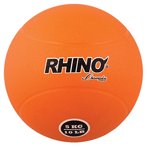 Champion Sports Olympia Sports BA803P Rubber Medicine Ball - 5K (11-12 lbs.) (orange)
