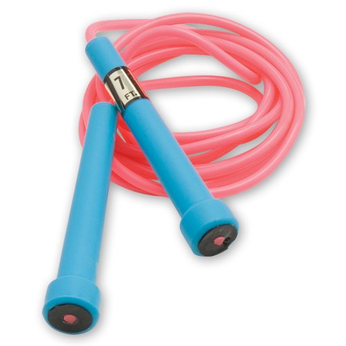 US Games Neon Speed Rope, 7-Feet, Pink (One Dozen)