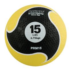 Champion Sports PRM15 15 lbs Rhino Elite Medicine Ball, Yellow