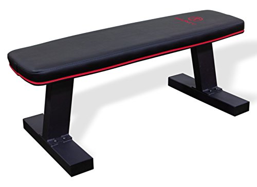 Marcy Fitness Marcy Deluxe Versatile Flat Bench Workout Utility Bench with Steel Frame SB-10510
