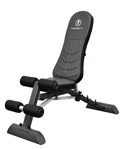 Marcy Fitness Marcy Deluxe Foldable Utility Bench Gym Equipment - SB-10100