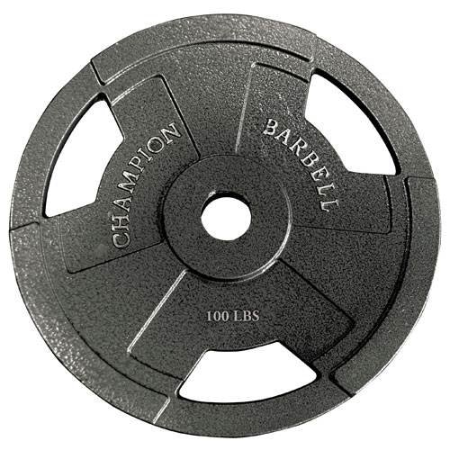 Champion Barbell Olympic Grip Plate (100-Pound)