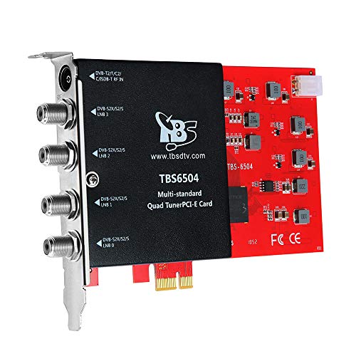 TBS6504 DVB-S2X S2 S T2 T C2 C Digital TV Quad Tuner Card for Live TV
