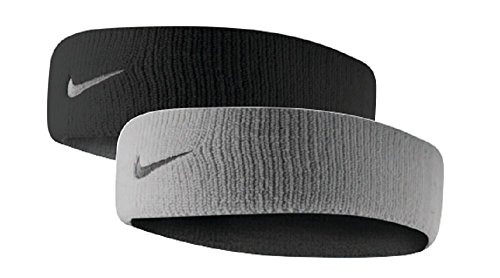 Nike Dri-Fit Home & Away Headband (One Size Fits Most, Black/Base Grey)