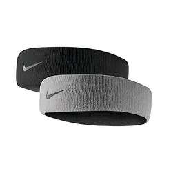 Nike Dri-Fit Home & Away Headband (One Size Fits Most, Black/Base Grey)