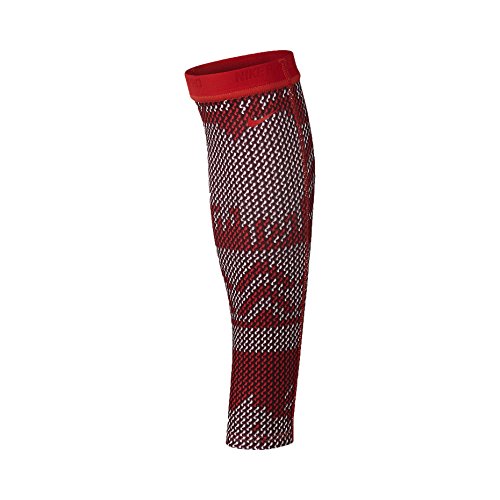 Nike Women's Pro Hyperwarm Ski Sweater Calf Sleeves-Action Red-XS/S