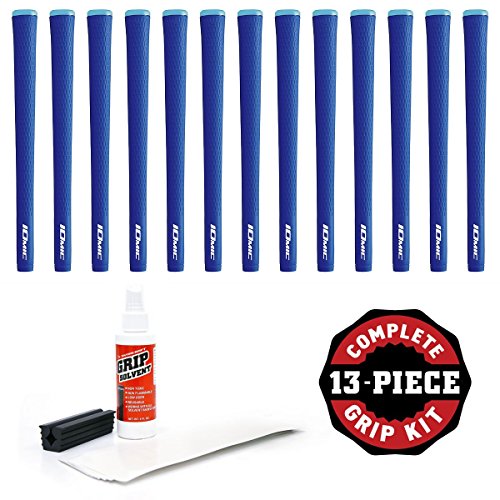 Iomic Sticky 1.8 Grip Kit with Tape, Solvent and Vise Clamp (13-Piece), Blue Round