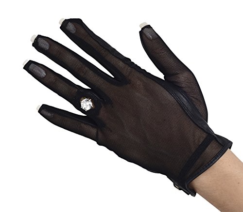 Lady Classic Solar Nail and Ring Glove, White, X-Large, Left Hand