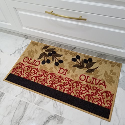 Maxy Home Kitchen Rugs and Mats 39" x 59" (3X5) Non Skid, Rubber