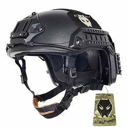 ATAIRSOFT Adjustable Maritime Helmet ABS for Airsoft Paintball(Black,L/XL)