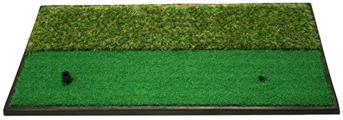 Proactive Sports Dual-Surface Hitting/Practice, Chipping and Driving Golf Grass Mat with Fairway and Rough Surfaces