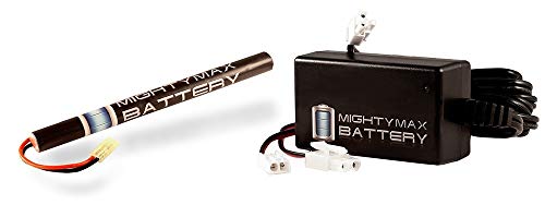 Mighty Max Battery 8.4V 1600mAh Replaces CYMA Full Metal AK-74UN Airsoft Rifle + Charger Brand Product
