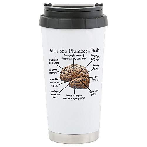 CafePress Atlas of a Plumbers Brain.PNG Stainless Steel Trav Stainless Steel Travel Mug, Insulated 16 oz. Coffee Tumbler