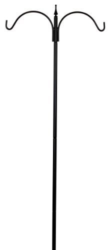 Kettle Moraine Bird Feeder Pole Set with Twister Ground Socket (2 Arm)
