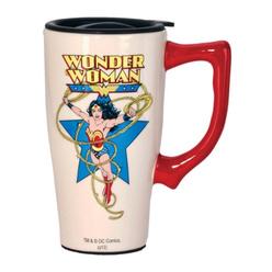 DC Comics 12602 Wonder Woman Travel Mug, One Size, White
