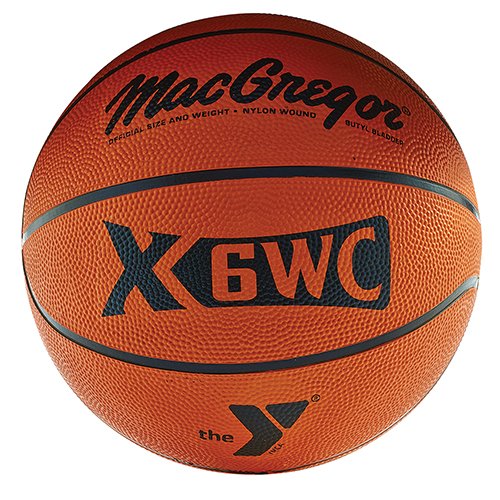MACGREGOR Official Rubber Basketball W/YMCA Logo